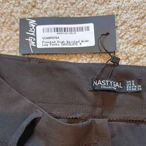 Nasty Gal Chocolate Wide Leg Pants